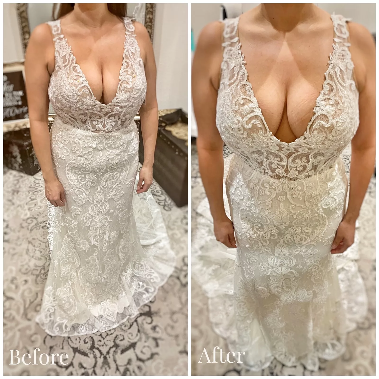 wedding-dress-alterations-low-cut-wedding-dress wedding dress alteration low cut wedding dress