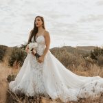 Custom Wedding Dress with Overskirt
