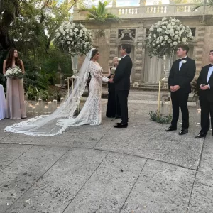custom made wedding veil for berta wedding dress